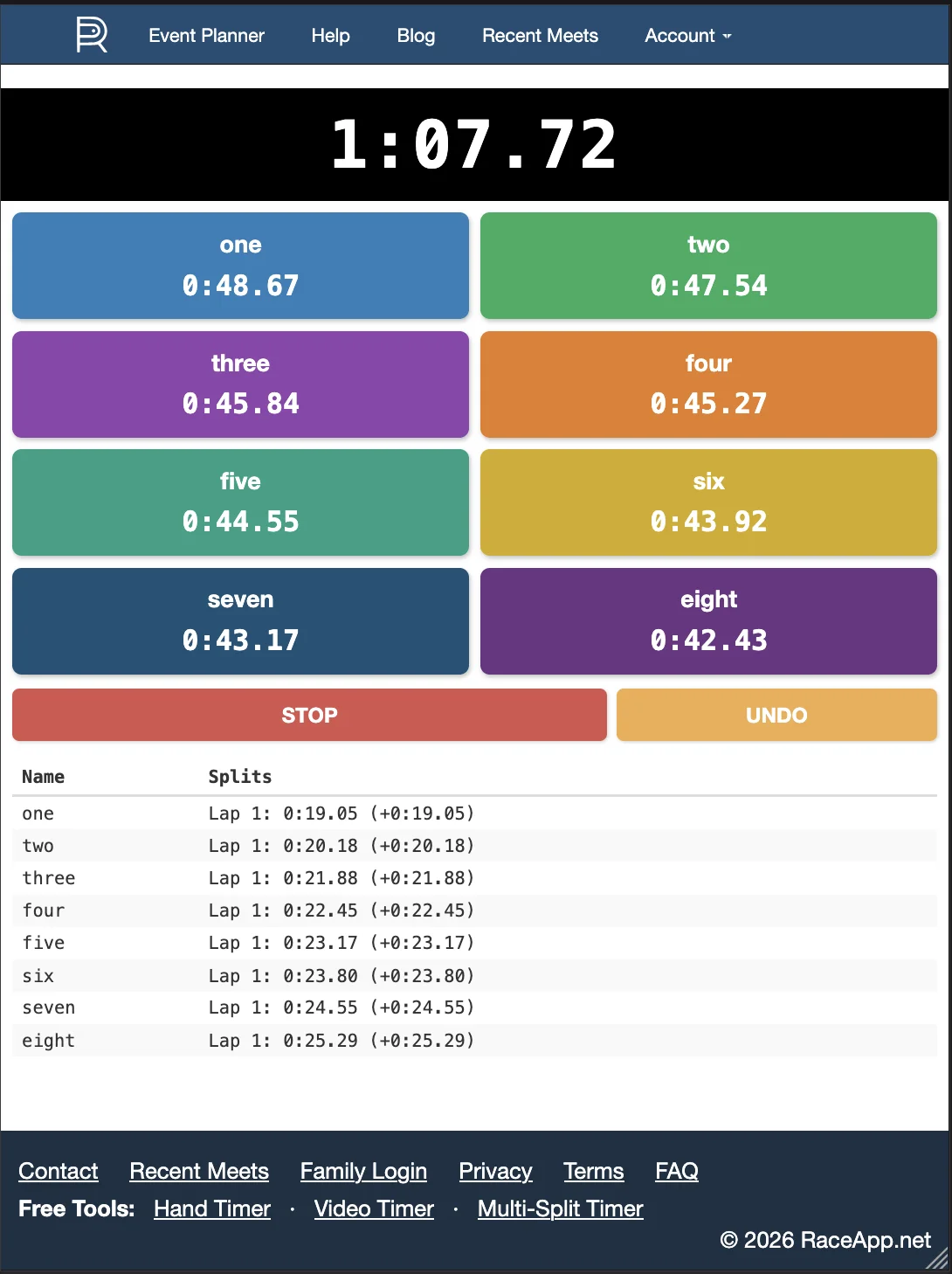 iPad 8-runner 2-column layout