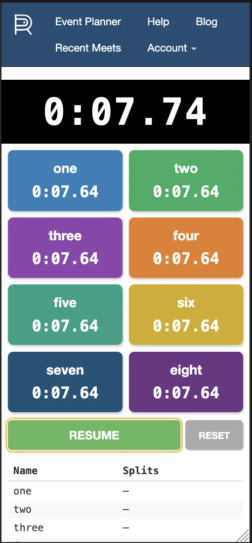 Mobile 8-runner 2-column layout